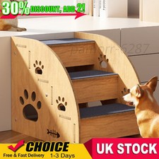 Pet Ramp Wooden Dog Steps Stairs Cat Detachable Portable Ladder For Bed Sofa