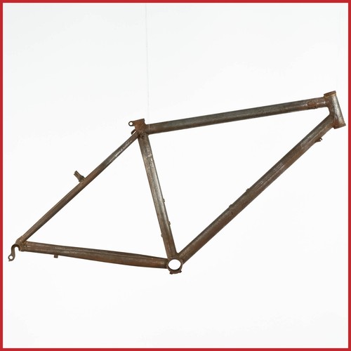 Nos raw steel mtb frame - nos,