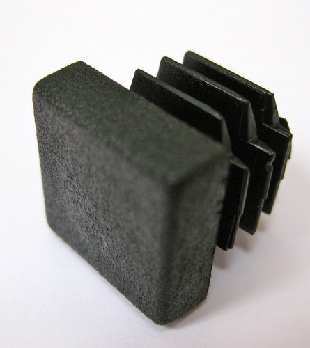 Square plastic black blanking - square,