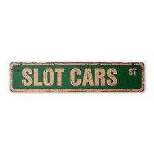 SLOT CARS Vintage Street Sign