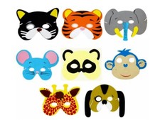 CHILDREN'S SOFT FOAM ANIMAL DRESSING UP FACE MASK - FANCY DRESS WORLD BOOK DAY