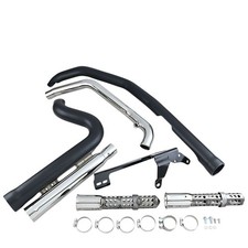 Harley XL 883 L Low 2007-2010 Full exhaust COBRA Speedster Short Black 6704B