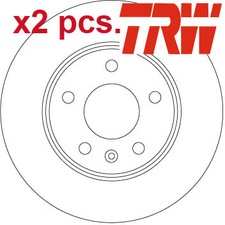 X2 PCS REAR BRAKE DISC SET