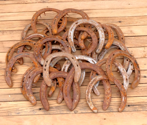 Used horseshoe rusty cowboy - horseshoe,
