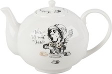Victoria And Albert Alice In Wonderland Fine China Large Teapot 1.1 Litre Boxed