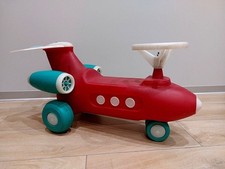 Vintage Soviet Push Car USSR Air Plane TU 134 Propaganda Toy Pedal Car