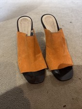Zara Orange Suede With Gold