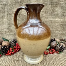 Stoneware Jug Brown Glazed