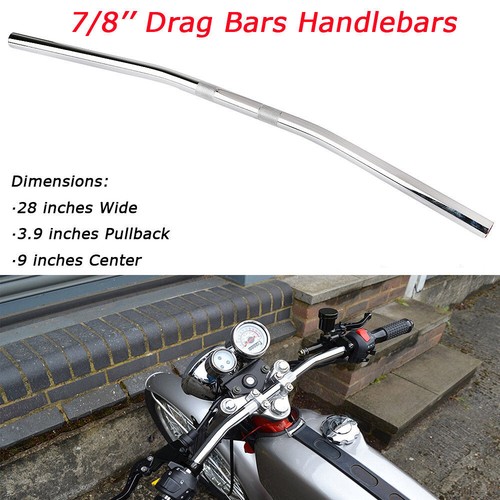 Chrome 22mm motorcycle - 7/8'',