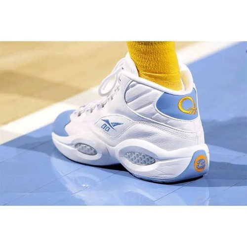Reebok question mid white blue - question,