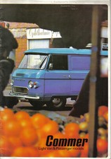 Commer PB Spacevan 1500 2000 2500 Van & Bus Original UK Brochure 0127E 1/73