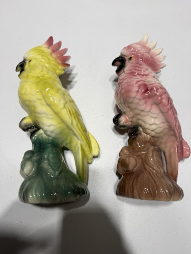 Pair pink yellow vintage - pair,