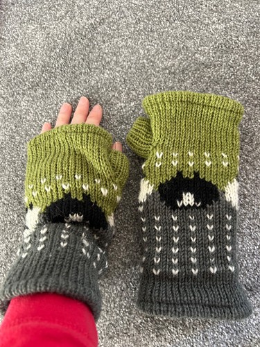Fingerless gloves mittens - gloves, hand