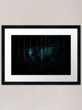 Binary code background matrix