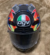 Valentino Rossi AVG ‘ playing cards ‘ helmet , custom design , #46 , VALEO ,