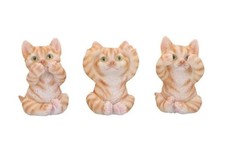 THREE WISE GINGER CATS KITTENS
