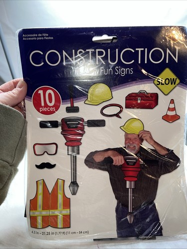 Construction photo booth fun - construction,