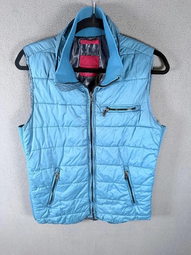 Zara quilted gilet blue - zara,