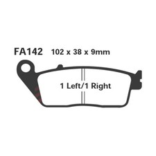 Pair Brake Pads EBC SP