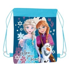 DISNEY FROZEN DRAWSTRING PULL STRING PE GYM SCHOOL BAG GIRLS SWIMMING SPORT BAG