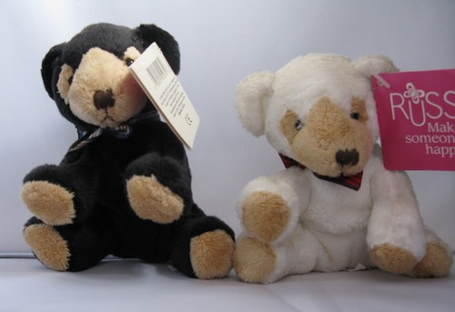 Pair russ berrie teddy - russ,