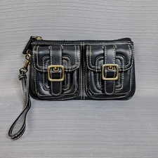 Next Faux Leather Wristlet