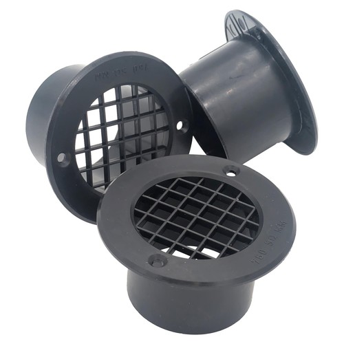 75mm drop out vents black - 3x,