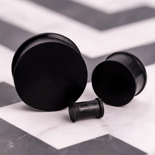 Black solid silicone plug - plug, /