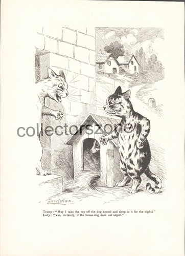 Louis wain cats outside - louis, the