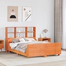 Bookcase bed solid pinewood