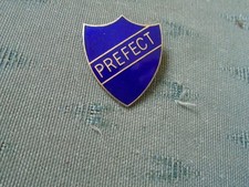 SCHOOL UNIFORM - PREFECT - DARK BLUE SHIELD - ENAMEL PIN BADGE - FATTORINI