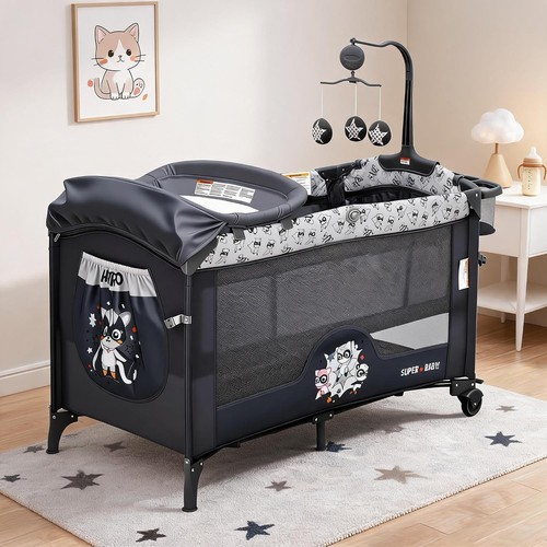 4in1 foldable travel cot baby - travel,