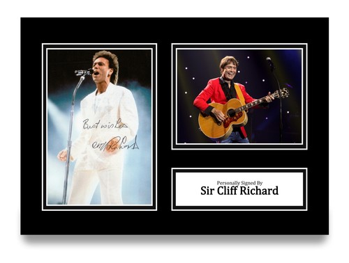 Sir cliff richard hand signed - cliff,
