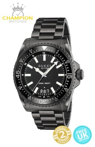 Gucci ya136205 dive 40mm black - gucci,