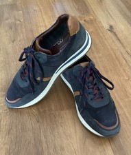 MOSHULU Navy Blue Suede Leather Trainers Size UK10 EU44