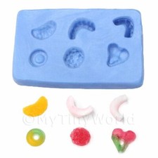 Dolls House Miniature Reusable Jelly sweet Silicone Mould 1