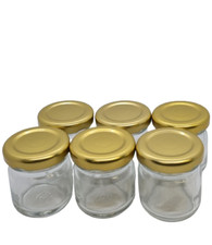 40ml Glass Jars with Lids – Mini Jam Spice Herb Storage Bottles Wedding Favours