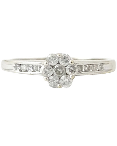 18ct white gold - gold, diamond