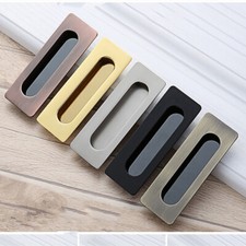 Inset Sliding Door Handle Rectangular Recessed Flush Door Handles For Wardrobe