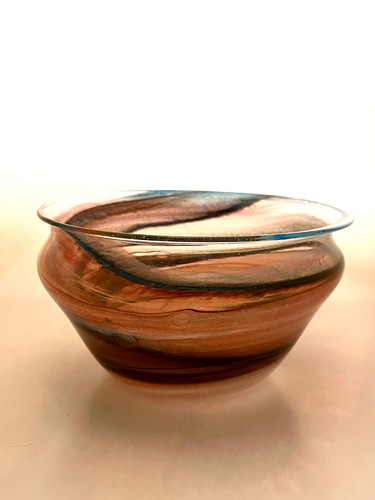 Studio glass bowl size - size, d