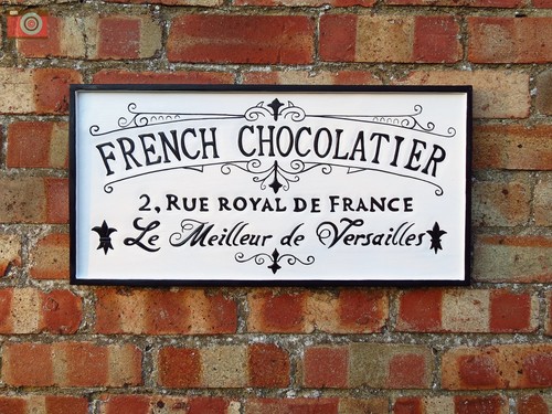 French chocolatier sign - french,