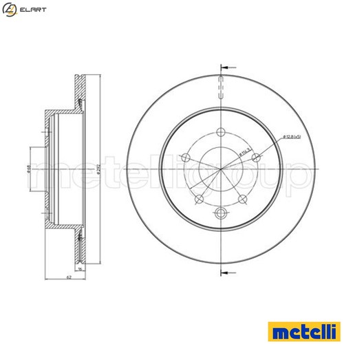 Brake disc 0797c - 2x, 23-0797c