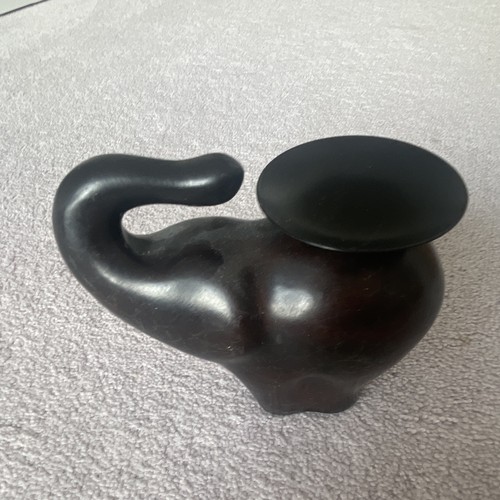 Black elephant freestanding - black,