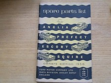 FORD 100E RANGE SPARE PARTS LIST / QUICK REFERENCE FACTORY PARTS CATALOGUE