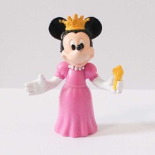 Disney Store Minnie Mouse Small Plastic Figure Princess Pink Dress Queen