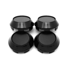 4Pcs 76mm ABS Black Car Wheel
