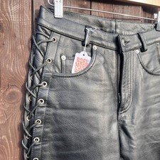 Vintage Black Leather Trousers