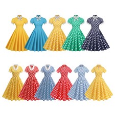 Women's Vintage 50s 60s Polka