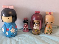 Japanese Kokeshi Dolls Vintage
