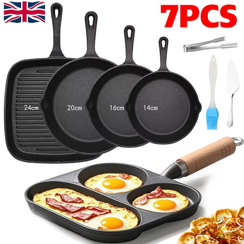 7pcs cast iron non - iron, stick